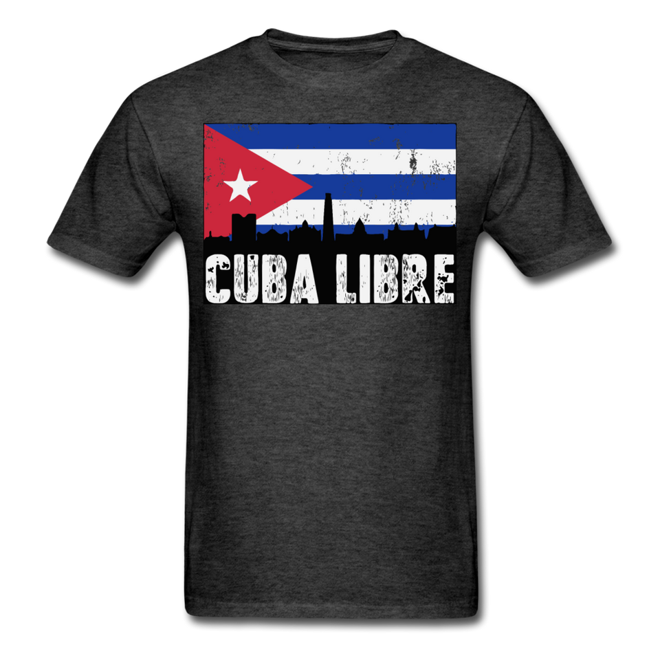 Cuba Libre shirt, Patria y Vida T-Shirt - heather black