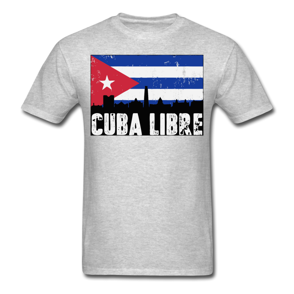 Cuba Libre shirt, Patria y Vida T-Shirt - heather gray