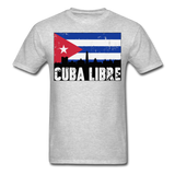 Cuba Libre shirt, Patria y Vida T-Shirt - heather gray