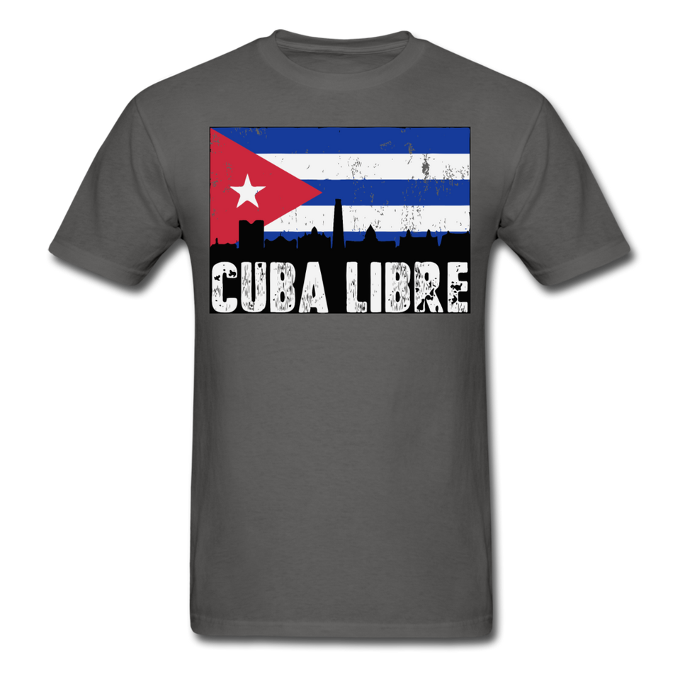 Cuba Libre shirt, Patria y Vida T-Shirt - charcoal