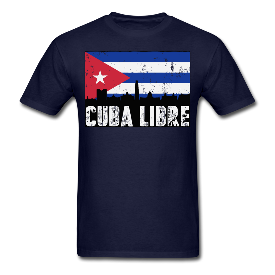 Cuba Libre shirt, Patria y Vida T-Shirt - navy