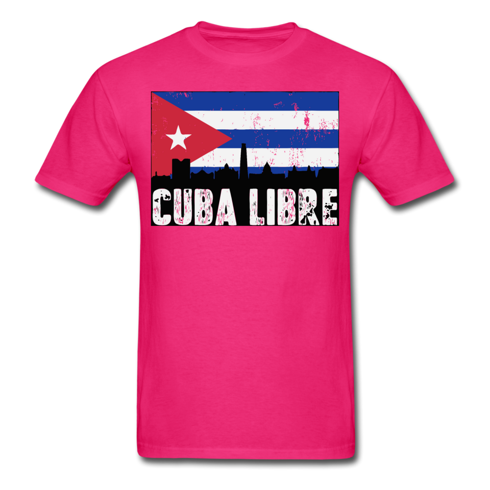 Cuba Libre shirt, Patria y Vida T-Shirt - fuchsia