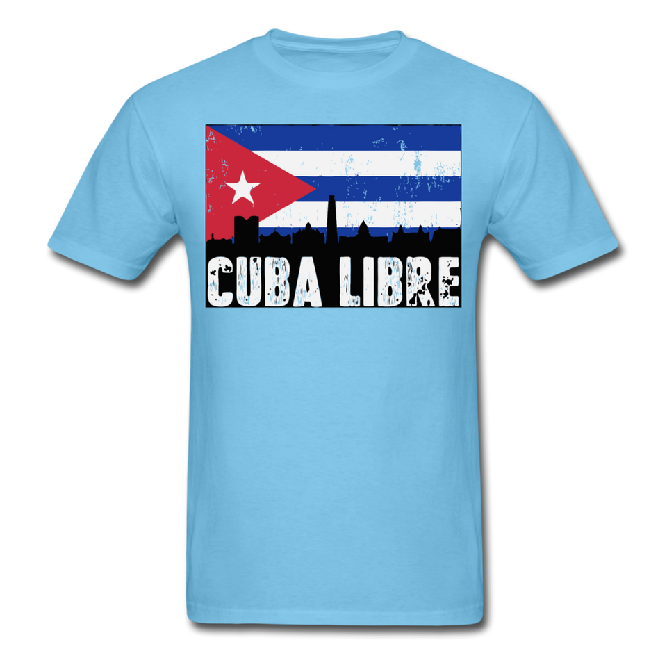 Cuba Libre shirt, Patria y Vida T-Shirt - aquatic blue