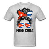 FREE CUBA shirt, Patria y Vida T-Shirt - heather gray