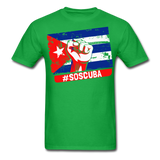 SOS Cuba T Shirt, Patria y Vida shirt Viva Cuba Libre Flag T-Shirt size S-6XL - bright green