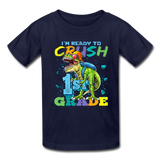 Im Ready To Crush 1st Grade Dinosaur shirt Back to School Youth / Kids T-Shirt - navy