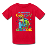 Im Ready To Crush 1st Grade Dinosaur shirt Back to School Youth / Kids T-Shirt - red