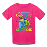 Im Ready To Crush 1st Grade Dinosaur shirt Back to School Youth / Kids T-Shirt - fuchsia