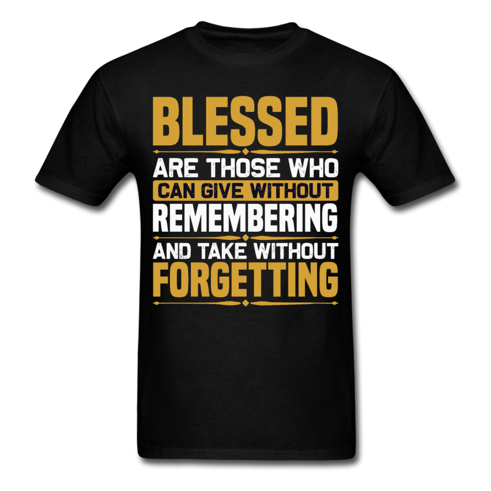 Motivation shirt Blessed motivational T-Shirt size S-6XL - black