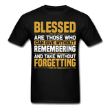 Motivation shirt Blessed motivational T-Shirt size S-6XL - black