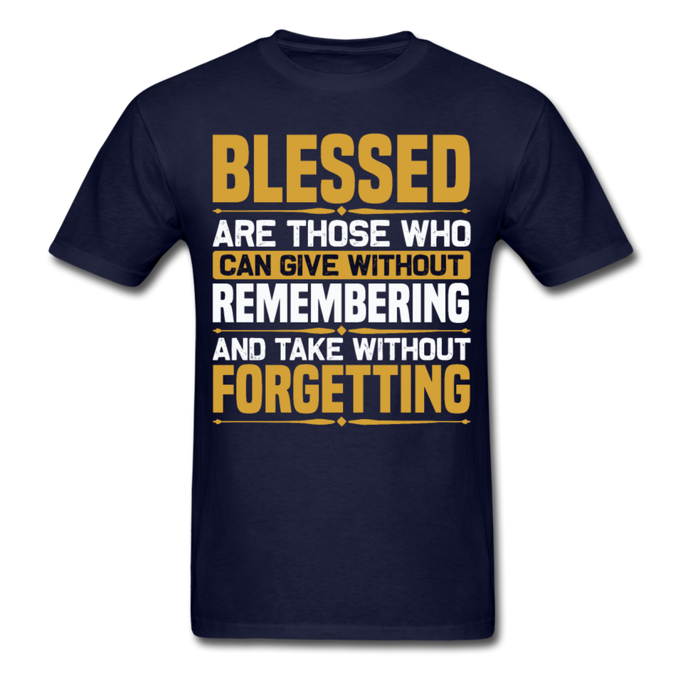 Motivation shirt Blessed motivational T-Shirt size S-6XL - navy
