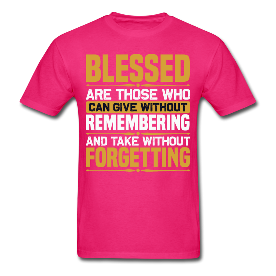 Motivation shirt Blessed motivational T-Shirt size S-6XL - fuchsia