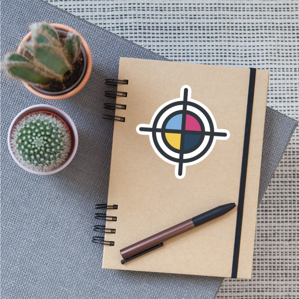 Playprintz Logo Sticker - white matte