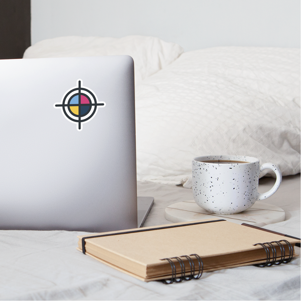 Playprintz Logo Sticker - white matte