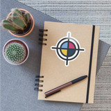 Playprintz Logo Sticker - white glossy