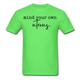 Mind your own uterus shirt Funny Women's Reproductive Rights Girl Power T-shirt - kiwi