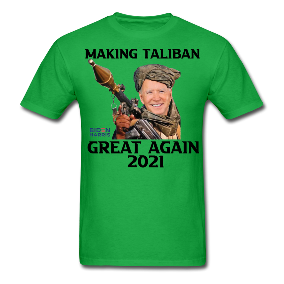 Biden Making Taliban Great Again 2021 shirt Funny Anti-Biden Meme T-shirt - bright green