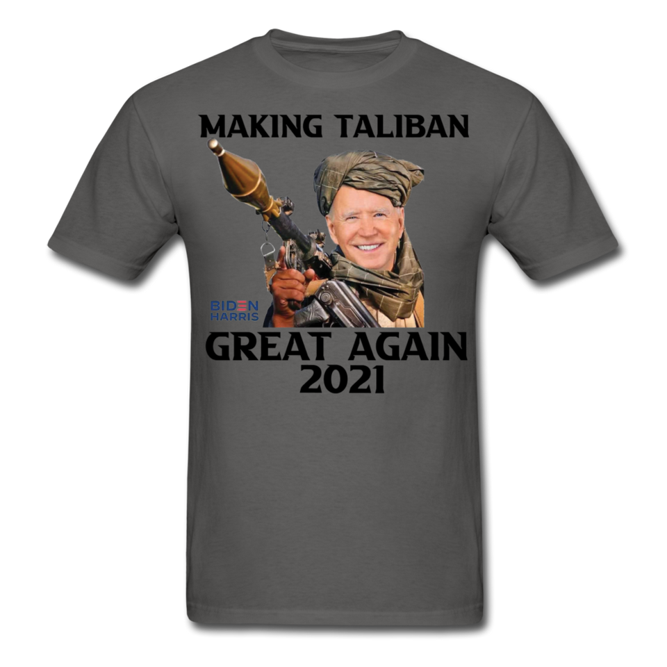 Biden Making Taliban Great Again 2021 shirt Funny Anti-Biden Meme T-shirt - charcoal