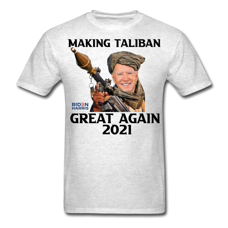 Biden Making Taliban Great Again 2021 shirt Funny Anti-Biden Meme T-shirt - light heather gray