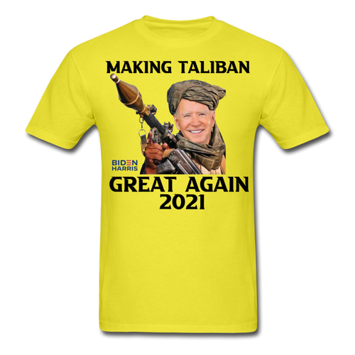 Biden Making Taliban Great Again 2021 shirt Funny Anti-Biden Meme T-shirt - yellow