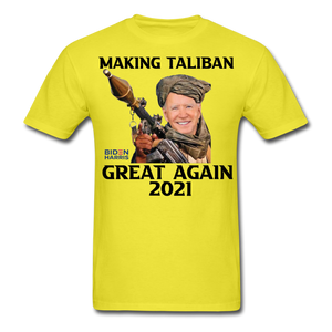 Biden Making Taliban Great Again 2021 shirt Funny Anti-Biden Meme T-shirt - yellow