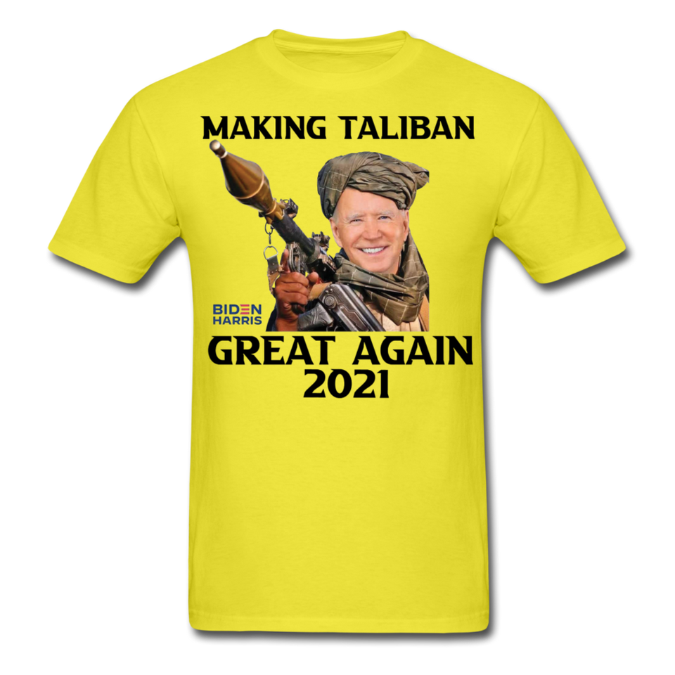 Biden Making Taliban Great Again 2021 shirt Funny Anti-Biden Meme T-shirt - yellow