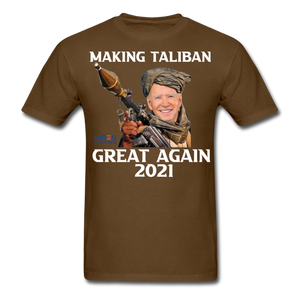 Biden Making Taliban Great Again 2021 shirt Funny Anti-Biden Meme T-shirt - brown