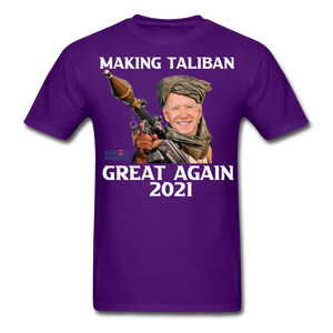 Biden Making Taliban Great Again 2021 shirt Funny Anti-Biden Meme T-shirt - purple
