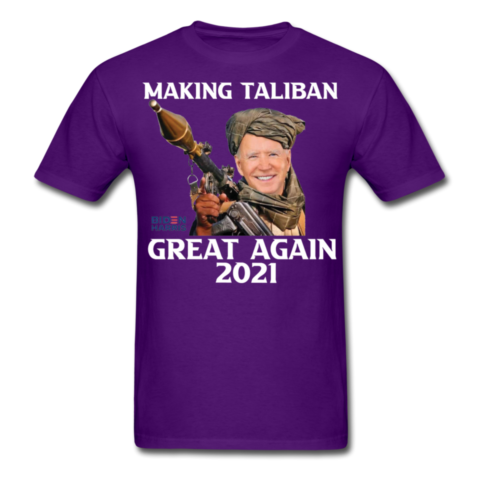 Biden Making Taliban Great Again 2021 shirt Funny Anti-Biden Meme T-shirt - purple