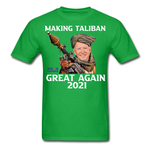 Biden Making Taliban Great Again 2021 shirt Funny Anti-Biden Meme T-shirt - bright green