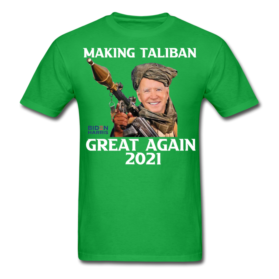 Biden Making Taliban Great Again 2021 shirt Funny Anti-Biden Meme T-shirt - bright green