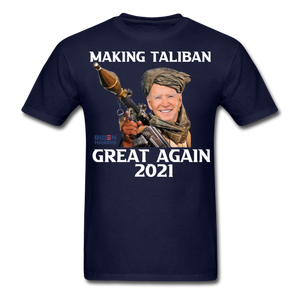 Biden Making Taliban Great Again 2021 shirt Funny Anti-Biden Meme T-shirt - navy