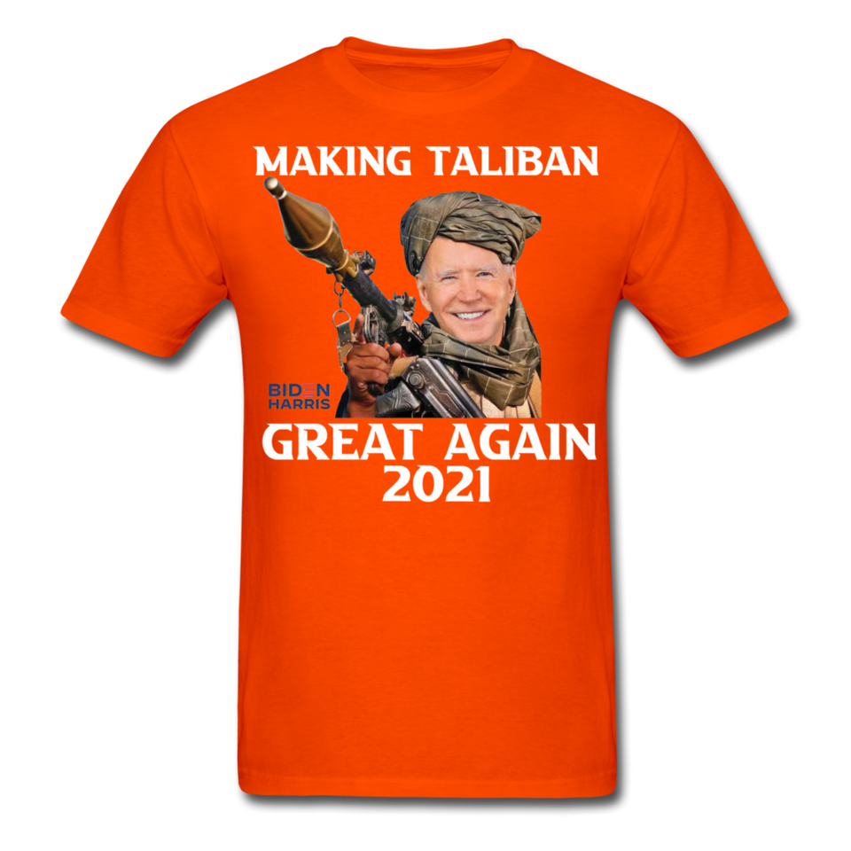 Biden Making Taliban Great Again 2021 shirt Funny Anti-Biden Meme T-shirt - orange
