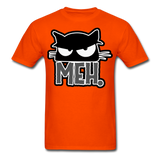 Meh Cat shirt Funny Cat Saying - Meh Moody Cat - Angry Black Cat T-shirt - orange