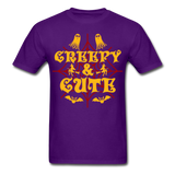 Creepy and Cute shirt Funny Halloween Witch Ghost T-Shirt - purple