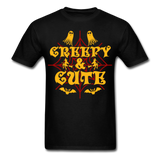 Creepy and Cute shirt Funny Halloween Witch Ghost T-Shirt - black