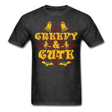 Creepy and Cute shirt Funny Halloween Witch Ghost T-Shirt - heather black