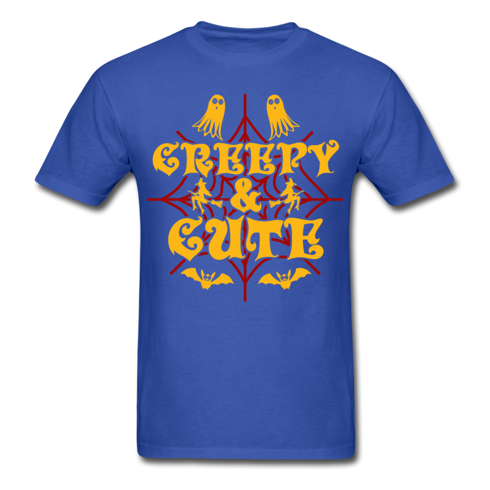 Creepy and Cute shirt Funny Halloween Witch Ghost T-Shirt - royal blue