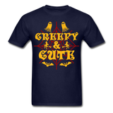 Creepy and Cute shirt Funny Halloween Witch Ghost T-Shirt - navy