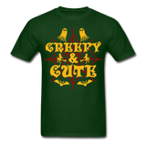 Creepy and Cute shirt Funny Halloween Witch Ghost T-Shirt - forest green