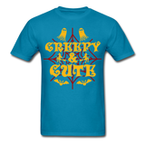 Creepy and Cute shirt Funny Halloween Witch Ghost T-Shirt - turquoise