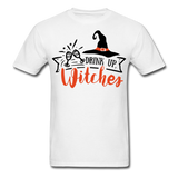 Drink up witches shirt Funny Halloween Witch T-Shirt - white