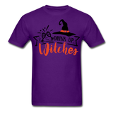Drink up witches shirt Funny Halloween Witch T-Shirt - purple
