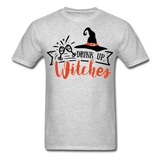 Drink up witches shirt Funny Halloween Witch T-Shirt - heather gray