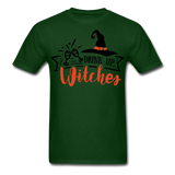 Drink up witches shirt Funny Halloween Witch T-Shirt - forest green
