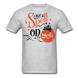 I put a spell on you shirt Halloween T-Shirt Size S-6XL - heather gray