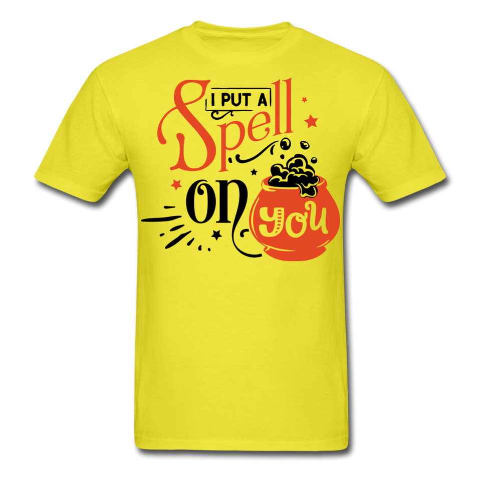 I put a spell on you shirt Halloween T-Shirt Size S-6XL - yellow