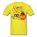 I put a spell on you shirt Halloween T-Shirt Size S-6XL - yellow