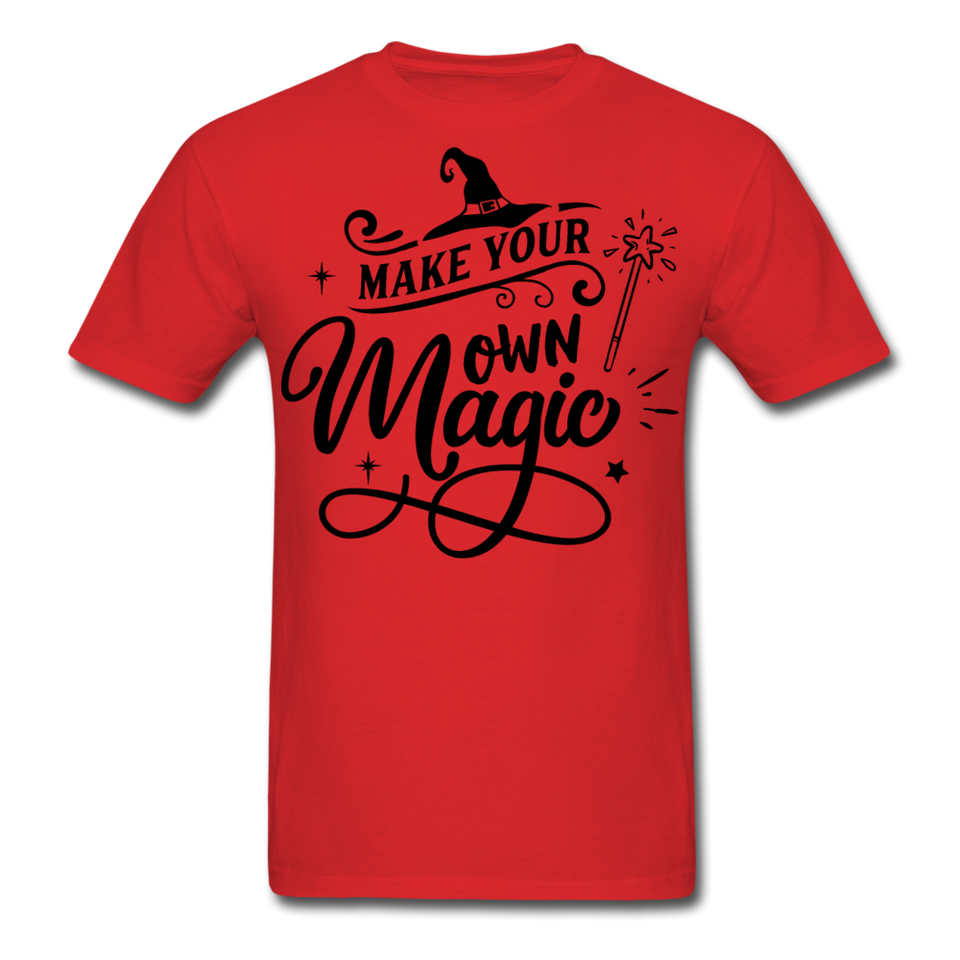 Make your own magic shirt Halloween Witch T-Shirt Size S-6XL - red