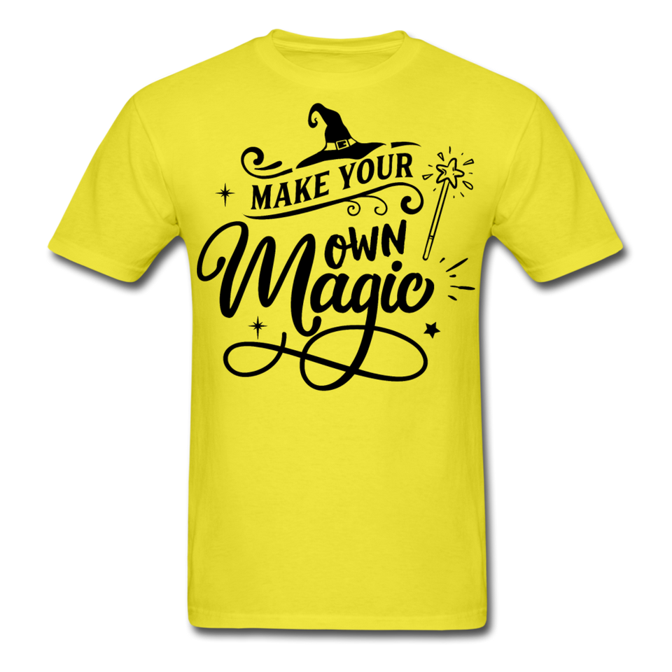 Make your own magic shirt Halloween Witch T-Shirt Size S-6XL - yellow